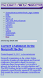 Mobile Screenshot of 501c3lawblog.com